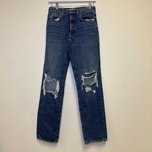 Lovers + Friends Denim High Rise Straight Leg Size 25